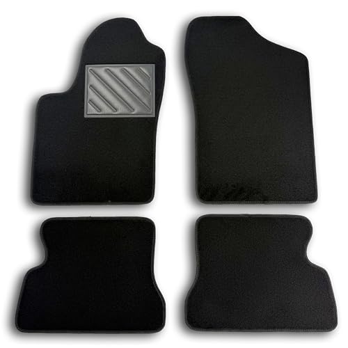 Tapis Fiat Seicento sur mesure antidérapant moquette noire auto 1998
