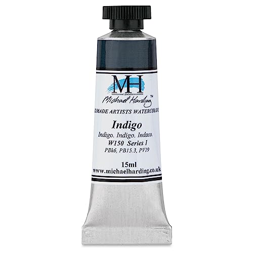 Michael Harding Professional Watercolors - 15ml Tubes (Indigo), 14.79 ml (Pack of 1)