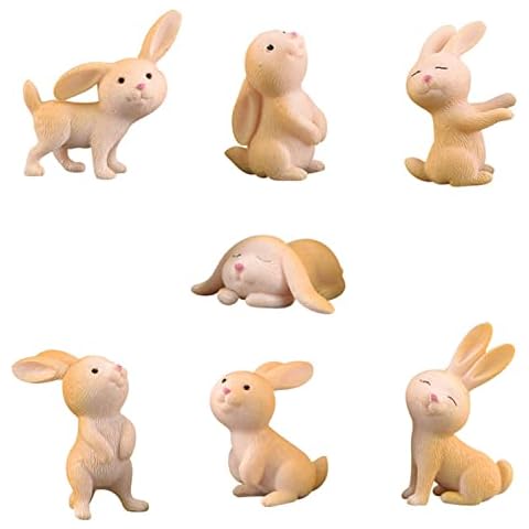CONNECTION Pack of 7 Mini Rabbit Figures Cover