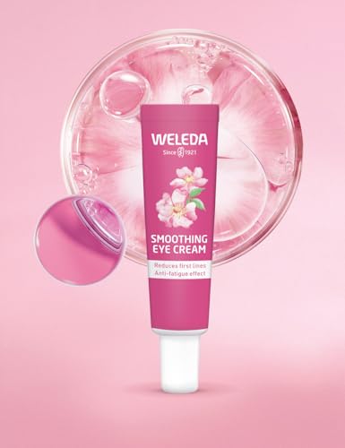 Weleda Smoothing Eye Cream with Wild Rose & White Tea, Reduces Wrinkles, For Dark Circles & Puffy Eyes, with Caffeine, Anti-Oxidant, Vegan, 12ml