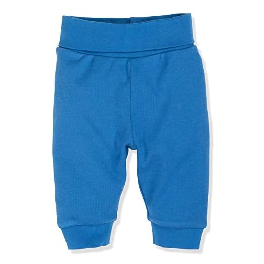 Schnizler Baby-Unisex Sweat-Hose Jeans-Optik Jogginghose, Blau (Blau 7), 12-18 monate (Herstellergröße:86)