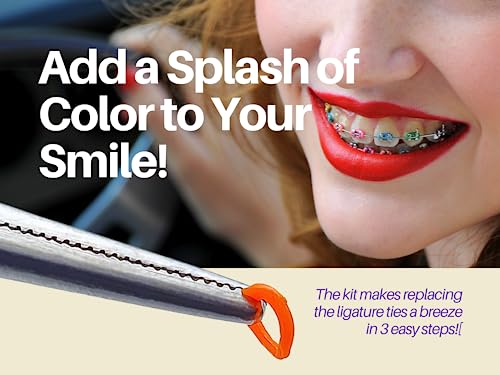 Dental Braces Color Changing Kit, Orthodontic Ties Changing Kit, Change The Color Of Your Braces Yourself In Minutes #TOP1