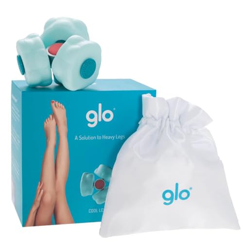 glo Cryotherapy Cool Legs Massage Roller with Cooling Gel | for Relief of Aching Legs Caused by Hot Weather, Pregnancy, Long Flights and Standing All Day | Relieve Water Retention Patented Design