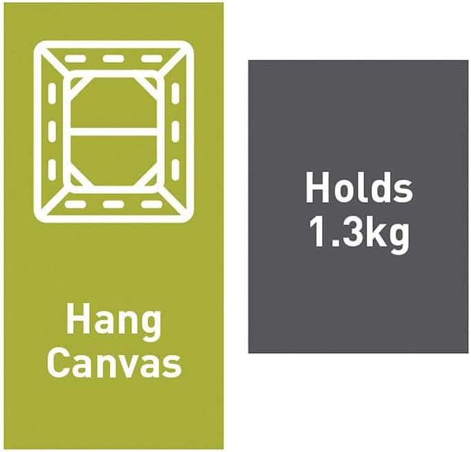 Large Canvas Hanger, 1-Hook, 2-Large Strips, 2-PACK
