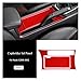 Compatible for Mazda 3 2010 2011 2012 2013 Accessories Car Handbrake Panel Water Cup Holder Cover Decals Carbon Fiber Stickers(Red Carbon)