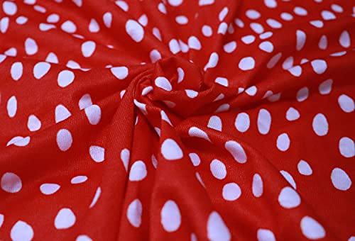 Hibluco TTB00354_RPD_M Women'S Summer Tops Short Sleeve Round Neck Floral Print Shirt Tunic Blouse thumb #2