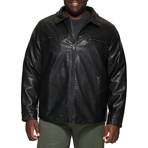 Image of DOCKERS Men's James Faux Leather Jacket (Regular, Big & Tall Sizes)
