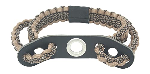 Realtree® Paracord Archery Bow Wrist Sling - 100% Full Grain Leather 550 Paracord (Timber Terror Camo) #TOP3