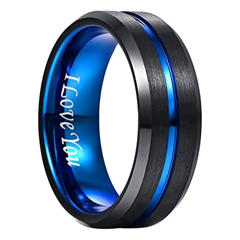 NUNCAD Black Tungsten Carbide Wedding Band Cover