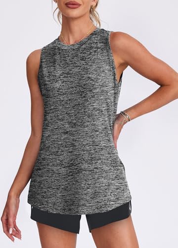 Image of Womens Workout Tank Tops Lightweight Sleeveless Shirts for Women Loose Fit Tops for Athletic Running Tennis Yoga