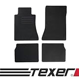 Dicke Textil-Fußmatten CARMAT TEXER Textil Fußmatten Passend für Mercedes-Benz E-Klasse W124 Bj. 1984-1997 Basic