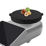 Wiegeplatte für Thermomix TM7, 19 cm Durchmesser, Runde Wiegeplattform mit kleinen Griffen an beiden Seiten