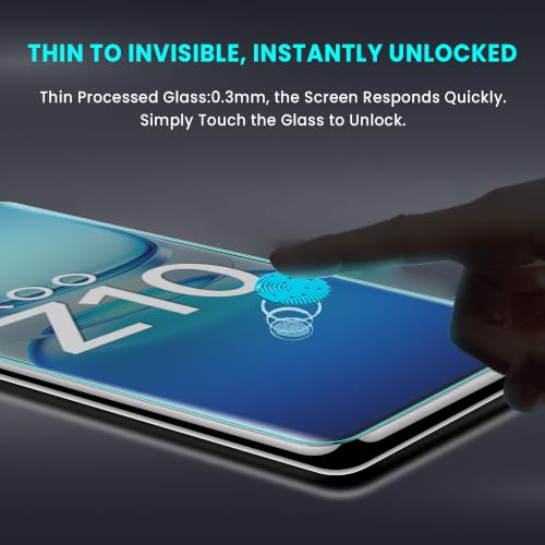 Image of ArmourPro Matte UV Tempered Glass for IQOO Z10R and IQOO Z10, 2 Pack | Anti-Glare Curved Screen Protector, 9H Scratch Resistant, Fingerprint Compatible, Case-Friendly