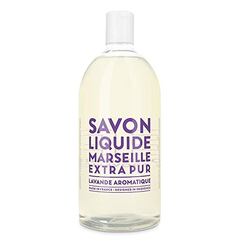 Compagnie de Provence Savon de Marseille Extra Pure Liquid Soap - Aromatic Lavender - 33.8 fl oz Plastic Bottle Refill