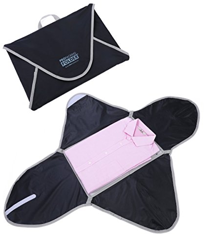PRO Packing Professional Travel Garment Folder - Lightweight Carry-On Friendly Packing Cube w/See-Thru Mesh Screen Keeps Clothes Wrinkle Free – Folding Board Included