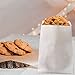 Wax Paper Bags, Glassine Bags 4x6 Inches, 100 Pcs White Paper Cookie Sleeves for Treat
