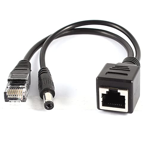Ruilogod Power Over Ethernet Passive RJ45 POE Injector Splitter Cable Kit