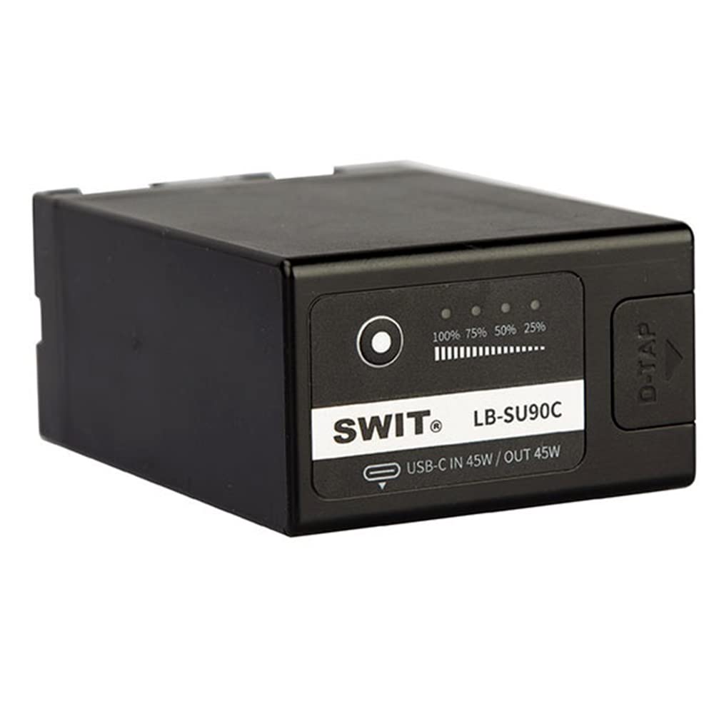 Batteria SWIT LB-SU90C BP-U, capacità 90W/6.2Ah batteria per fotocamera serie BP-U, D-tap e USB-C con protezione multi-circuito