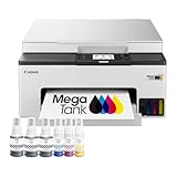 Canon MAXIFY GX1051 Tintenstrahldrucker 3-in-1 Multifunktionsdrucker MegaTank (Drucker, Scanner, Kopierer, WLAN, Cloud, Duplexdruck, 250 Blatt Kassette, Tintentank) Enthält 6 x Tintenflaschen
