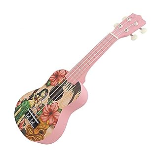 21 inch Soprano Ukulele Hawaii Girls 12 Fret Four Strings Ukulele Hawaii Guitar String Musical Instrument - Les Beatles, Paul McCartney, John Lennon, RIngo Starr, George Harrison