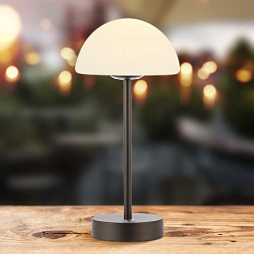 Image of JONATHAN Y Xavier 12.5 inch Metal Cordless LED Table Lamp, Oil Rubbed Bronze