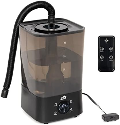 Reptile Fogger Digital Tank Timer 4.5L Top Filling Terrariums Humidifier Reptile Mister Lizard Tortoise Amphibian Foger with Hose for Reptiles, Amphibians, Herps, Vivarium