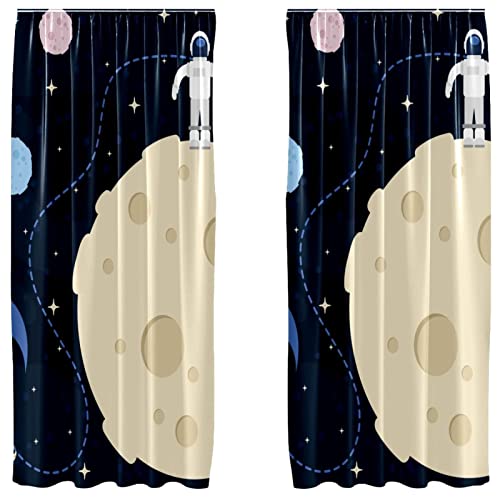 Rideaux lune et espace occultation visuelle salon chambre - 2