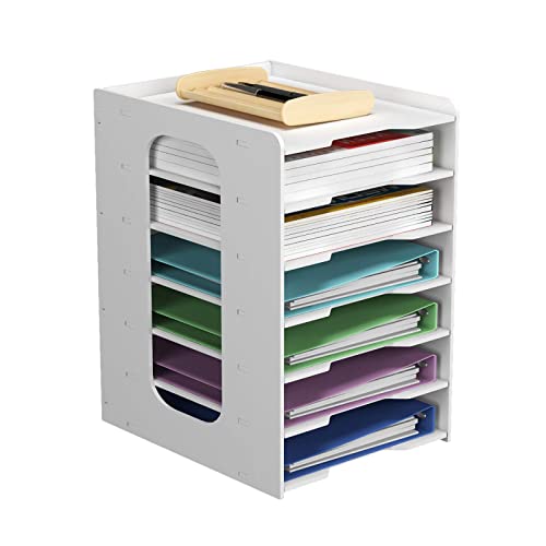 Archivador de documentos A4 con 7 baldas de PVC para clasificar cartas 7