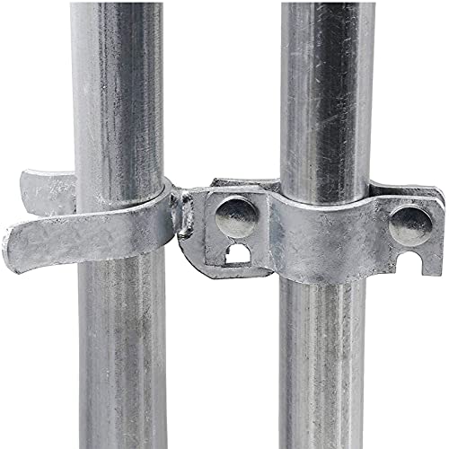1-3/8" X 1-3/8" Fork Latch Galvanized Fence Gate Latch For Chain Link Fence Gate Frames With Padlock Hole Wall Mount To Gate Post Or Wall #TOP5