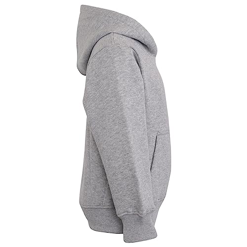 Kids Girls Boys Plain Tracksuit Hooded Hoodie Jog Suit - T.S Plain 105 Grey 7-8 - Image 5