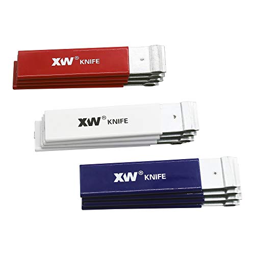 Xw Handy Box Cutters, Retractable Razor Blade Carton Cutter For Opening Packages, Assorted Colors 12-Pack #TOP6