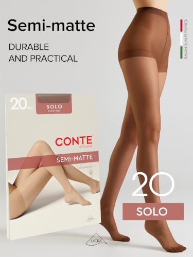 Image of Conte Tights Classic Sheer Semi-Matte Pantyhose Solo 20 Den