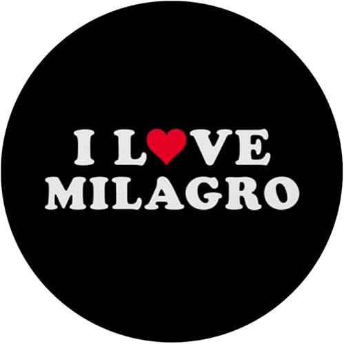 Miniatura 3 de I Love Milagro Matching Girlfriend & Boyfriend Milagro Name PopSockets Standard PopGrip