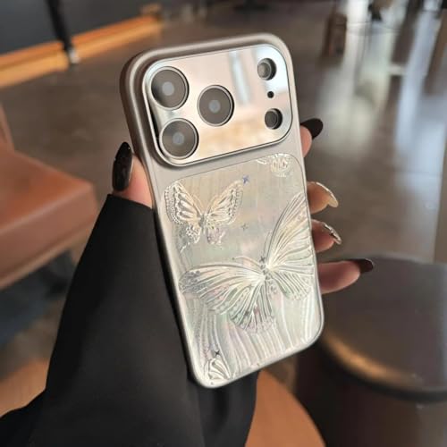 RNOZX For iPhone17 Pro Max�p �d�C���b�L���H ��^�E�B���h�E �~���[ �O���b�^�[ �t�F�U�[�P�[�X �O���b�^�[�J�����ی� �ϏՌ��J�o�[�iFor iPhone17 Pro Max/4�Ή��j