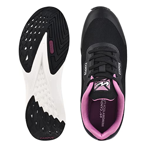 Image of Campus Women's NINO BLK /Voilet Running Shoes - 6UK /India 22L-140