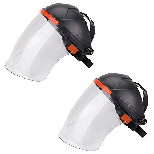 Ginode Anti-fog Adjustable Full Face Shield 2 Pack Anti-UV Welding Grinding Helmet Full