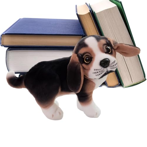 Jouet doux et chiot en peluche réaliste, cadeau idéal pour décoration de chambre et intérieur