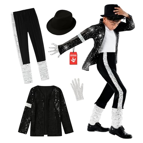 Morph Popstar Costume Bambino - Vestito Rockstar per Carnevale, Abito