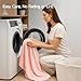 REDKISS 4 Pack Pink Microfiber Bath Towels - Extra Large Waffle Towels Set for Bathroom, Super Absorbent Towel Set of 4 Lagre, Quick Dry Bathroom Towel for Spa, Gym,Travel, Lint Free, Ultra Soft
