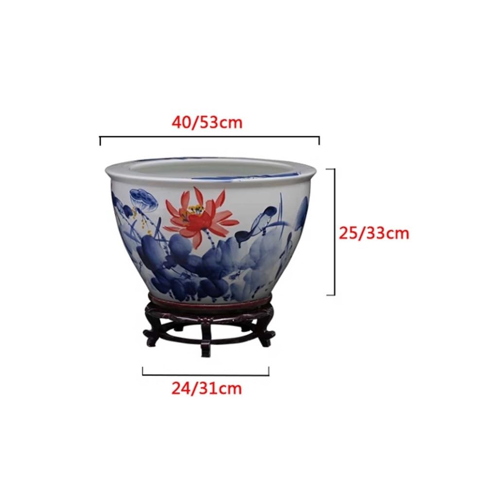 Aquarium Keramik-Aquarium, weiß, Wohnzimmer, Feng Shui(40cm)