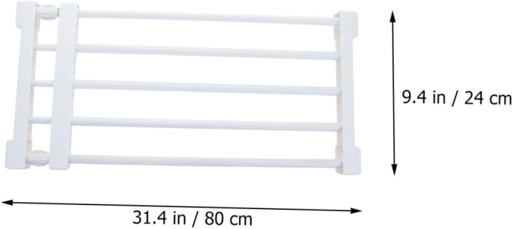 Expandable Partition for Wardrobe Tension Rack Plastic Clothes Organizer Storage Organizer