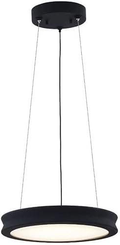 Fusion Bevel - Lámpara colgante LED negra mate de 12 1/2 pulgadas de ancho