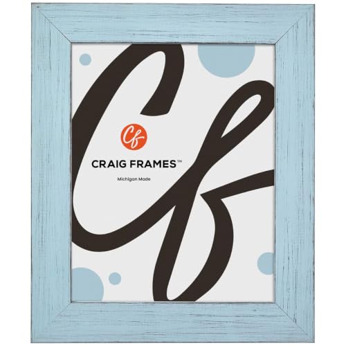 Craig Frames 26x32 Rustic Sky Blue Poster Frame, Wall Decor for Photos