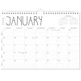 GuassLee Wall Calendar 2026 12 Months Planner Through Jan. 2026 to Dec 2026 17" X 12" Paper Monthly Planner Wall Hanging Calendar with Thick Paper for Easy Organizing