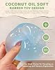 Coconut Oil Squishy, Coconut Oil Slow Rising Squeeze Stress Ball Clear Jelly Bubblegum Texture Coconut Oil Squishy Toy (Blue) #1
