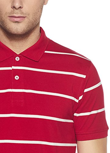 Image of Get In Men's Striped Regular Fit Polo
