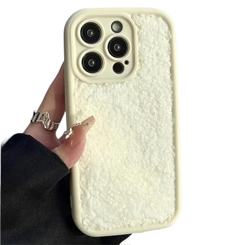 Étui souple en peluche iPhone 15 Plus housse de téléphone antichoc