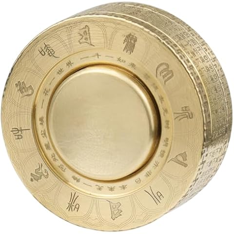 FREELOVE Metal Magnetic Paragraph Slider Fidget Ring, Mini Small Magnet Clicker Coin, Heavy Brass Relief Spinner Toys, Premium Silent Bearing, Function Haptic Block for Adults Anxiety Cool (Buddha) Cover