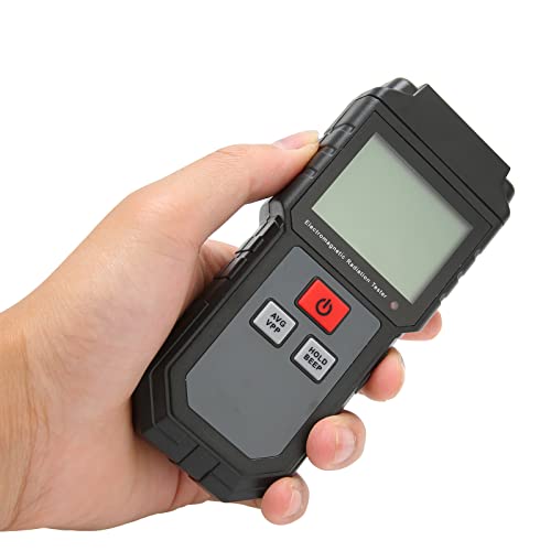 Medidor de EMF LCD, Testador de Radiação Eletromagnética Digital Recarregável, Com Alarme de Luz Son