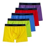 [INNERSY] ボクサーパンツ 前開き キッズ 下着 綿 ボクサーブリーフ ボーイズ パンツ 男の子 5枚セット(150、マルチ2)